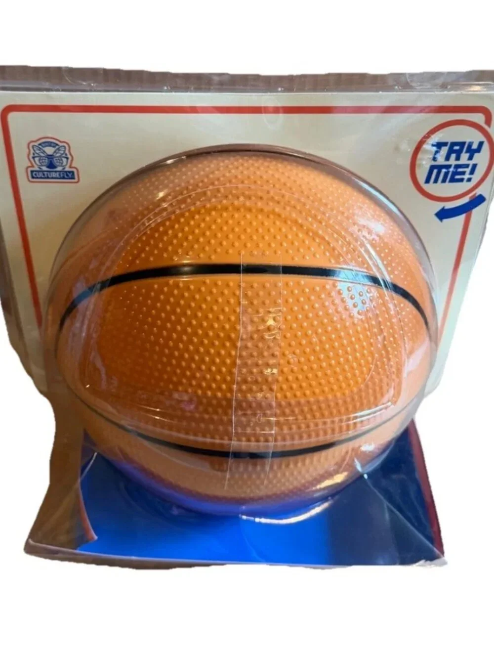 NEW Culturefly Basketball Popcorn Bucket Slide Lid Snack Bowl